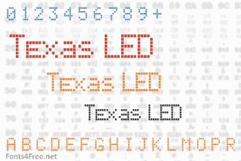 Texas LED Font