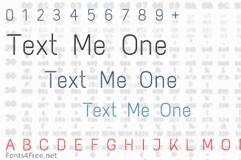 Text Me One Font