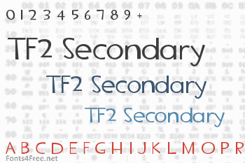 TF2 Secondary Font