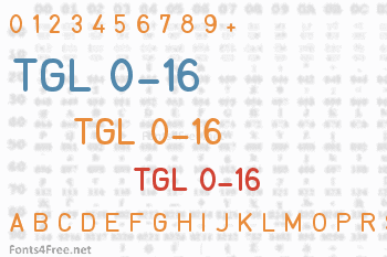 TGL 0-16 Font