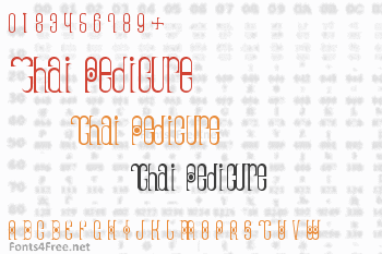 Thai Pedicure Font