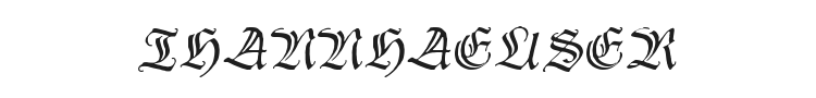 Thannhaeuser Zier Font