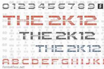 The 2K12 Font