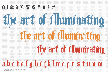 The Art of Illuminating Font