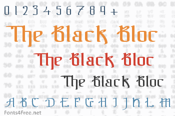 The Black Bloc Font