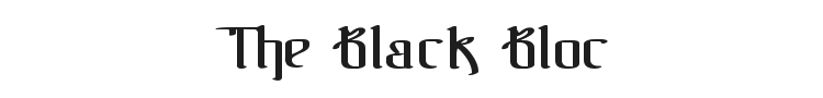 The Black Bloc Font Preview