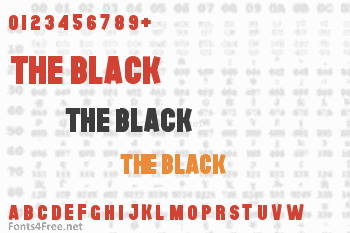 The Black Font Font