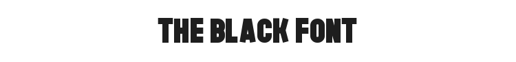 The Black Font Font Preview