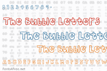The Bubble Letters Font
