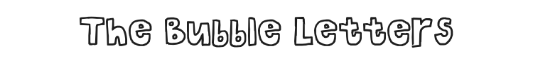 The Bubble Letters Font
