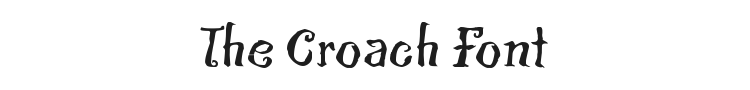 The Croach Font Preview