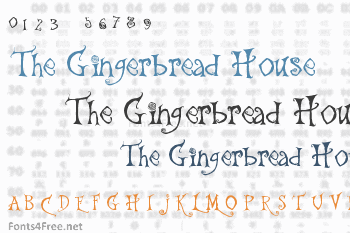 The Gingerbread House Font