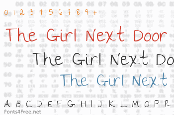 The Girl Next Door Font