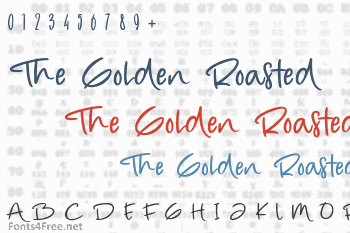 The Golden Roasted Font