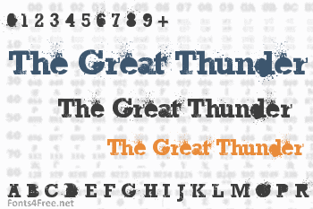 The Great Thunder Font