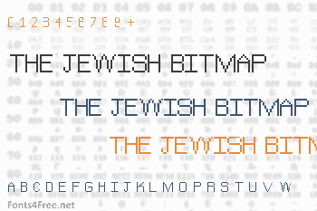 The Jewish Bitmap Font