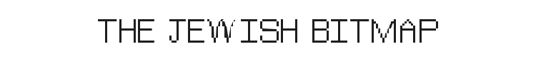 The Jewish Bitmap Font Preview