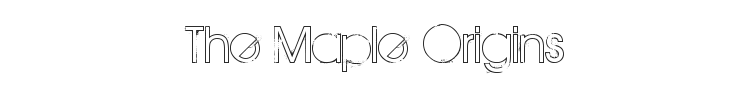The Maple Origins Font