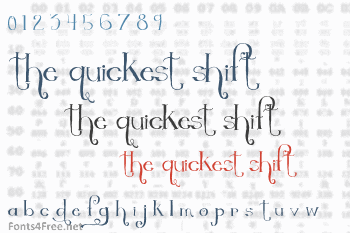 The Quickest Shift Font