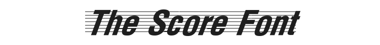 The Score Font