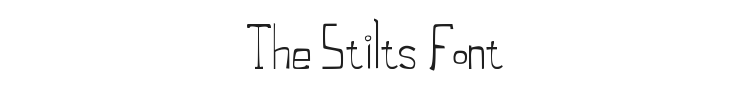 The Stilts Font Preview