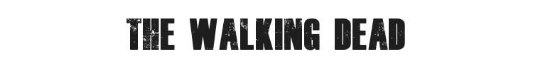 The Walking Dead Font Preview