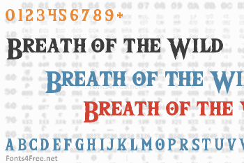 The Wild Breath of Zelda Font