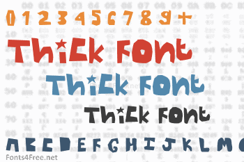 Thick Font