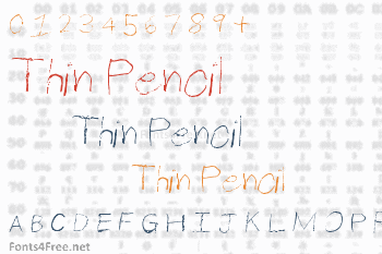 Thin Pencil Handwriting Font