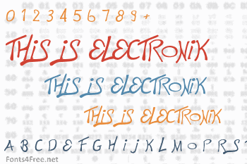 This is Electronik Font