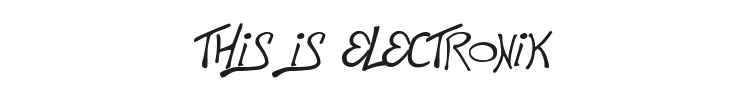 This is Electronik Font