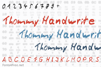 Thommy Handwrite Font