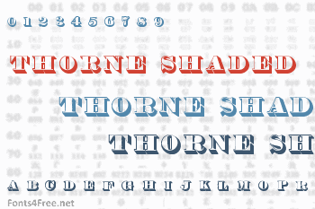 Thorne Shaded Font