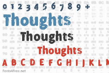 Thoughts Font