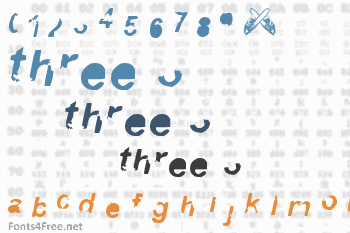 Three 3 Font