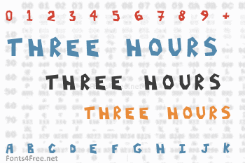 Three Hours Font