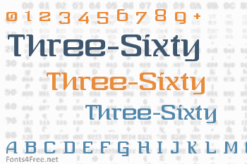 Three-Sixty Font