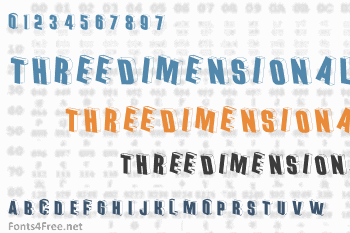 Threedimensional Font