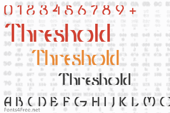 Threshold Font