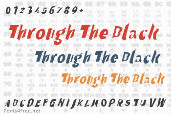 Through The Black Font