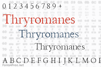 Thryromanes Font