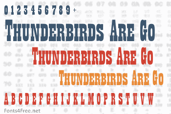 Thunderbirds Are Go Font