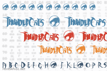 ThunderCats + ThunderCaps Font