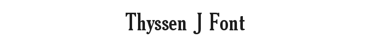 Thyssen J Font