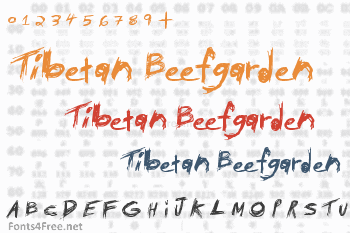 Tibetan Beefgarden Font