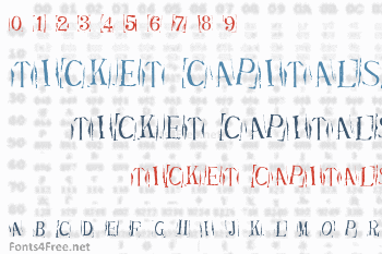 Ticket Capitals Font