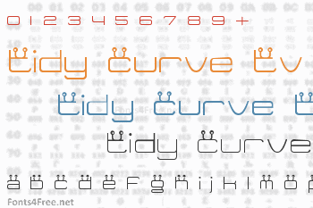 Tidy Curve TV Font