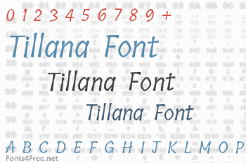 Tillana Font