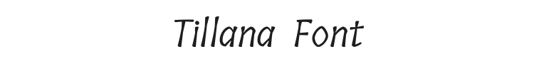 Tillana Font Preview