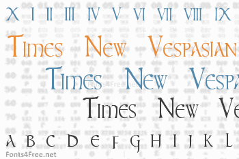 Times New Vespasian Font